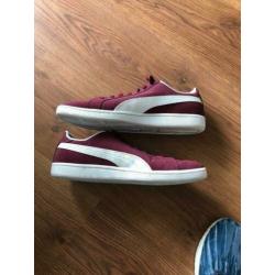 Puma heren sneakers Bordeaux rood/wit maat 44