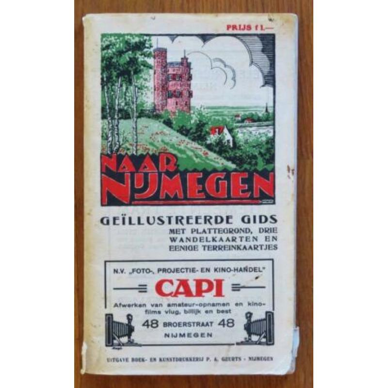 LJ Wikman: Naar Nijmegen (antieke gids, plattegronden 1925)