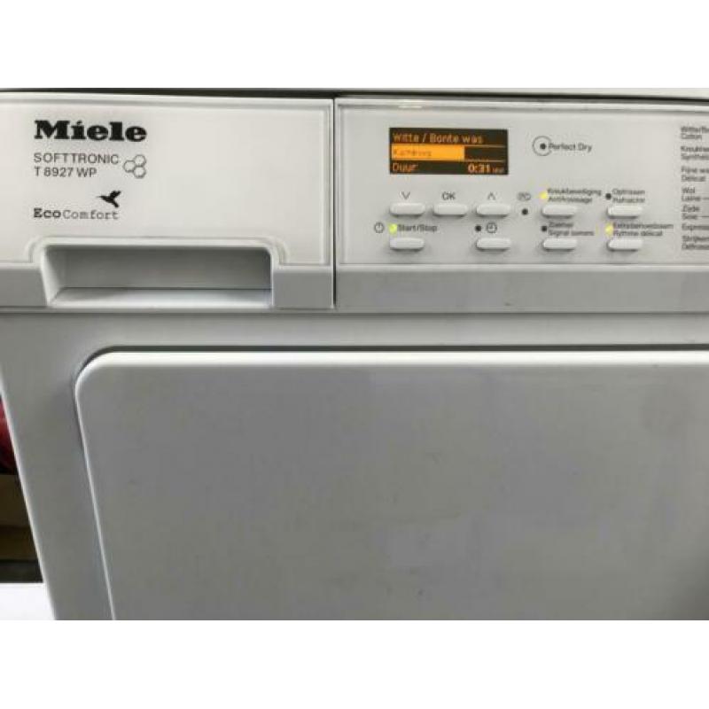 Set van Miele warmtepompdroger 7Kilo+Miele wasmachine 7kilo