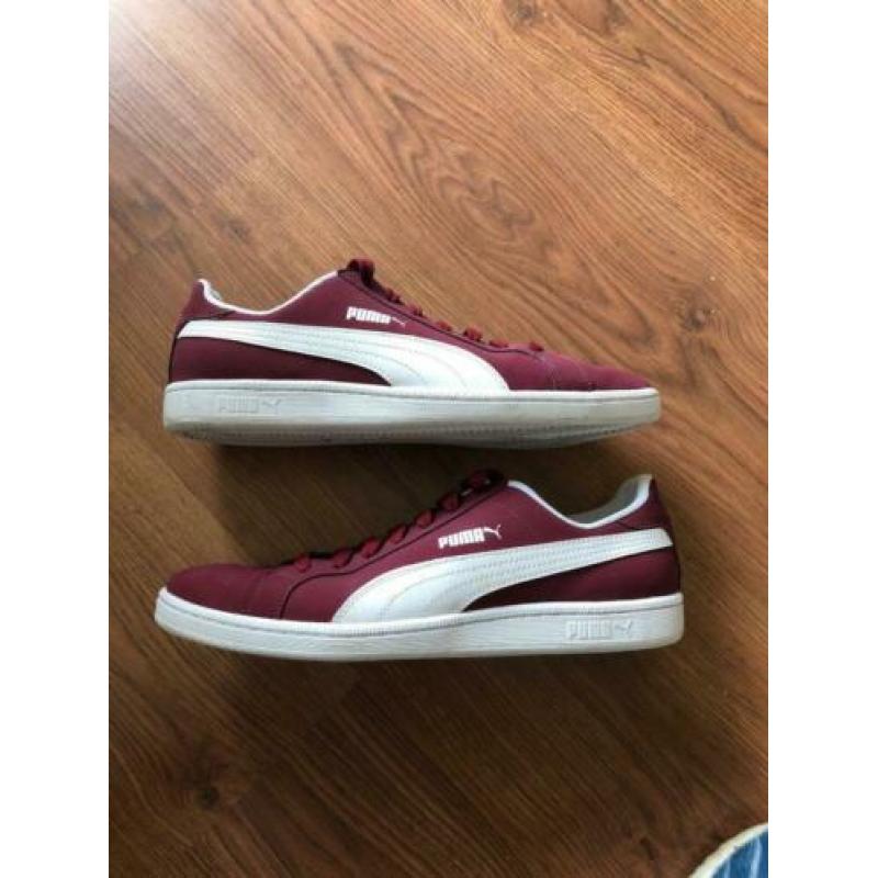 Puma heren sneakers Bordeaux rood/wit maat 44