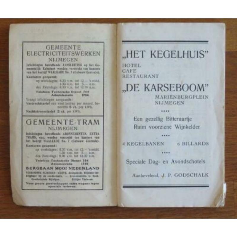 LJ Wikman: Naar Nijmegen (antieke gids, plattegronden 1925)