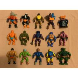 Vintage MOTU figures, accessories and poster