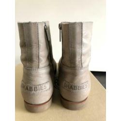 Shabbies laarsjes enkellaarsjes maat 38 taupe