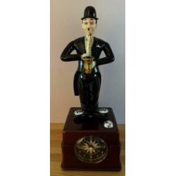 Unieke Charlie Chaplin wekkerklok- vintage - zeer exclusief