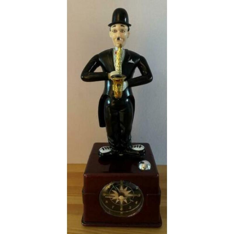 Unieke Charlie Chaplin wekkerklok- vintage - zeer exclusief