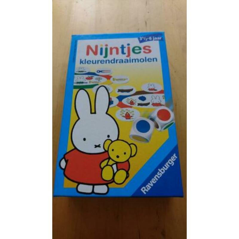 Spel Ravensburger Nijntje nijntjes kleurendraaimolen