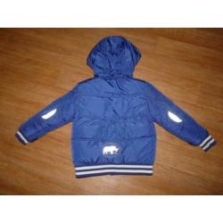 Blauwe winterjas maat 104