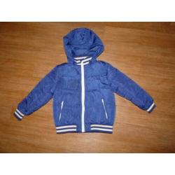 Blauwe winterjas maat 104