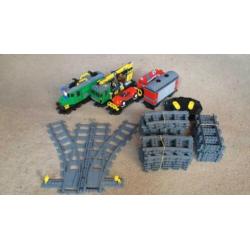 lego 9V RC treinen 7897 en 7898 en station 7997