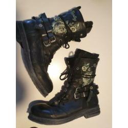 Leren bikerboots / laarsjes van replay maat 40??