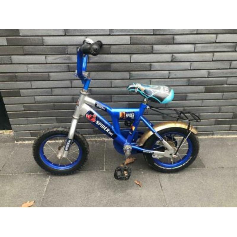 Kinderfiets jongens 12inch spiderman