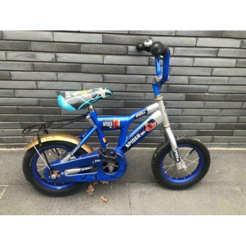 Kinderfiets jongens 12inch spiderman