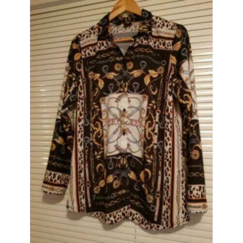 Mooie print blouse maat 40