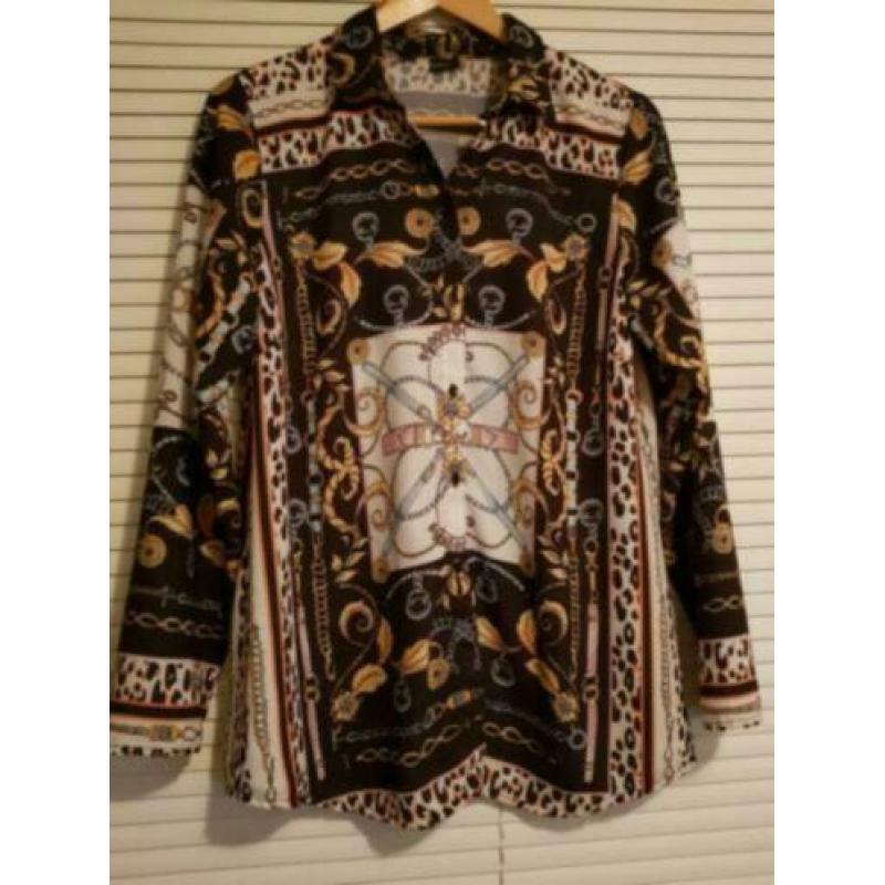 Mooie print blouse maat 40