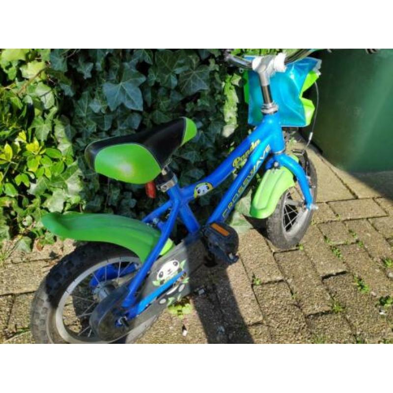 Kinderfiets blauw 12,5 inch