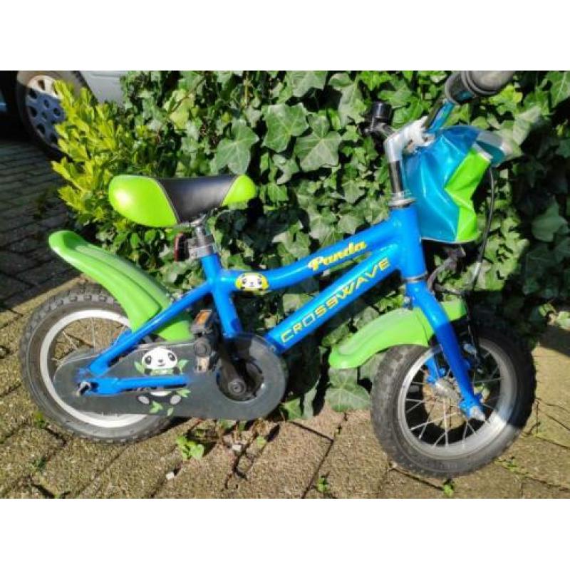 Kinderfiets blauw 12,5 inch