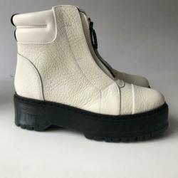 Bronx, ZGAN, witte, leren boots, maat 38