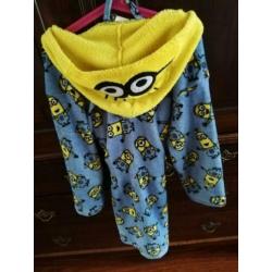 BADJAS ochtendjas maat 122 128 MINIONS blauw jongens kind