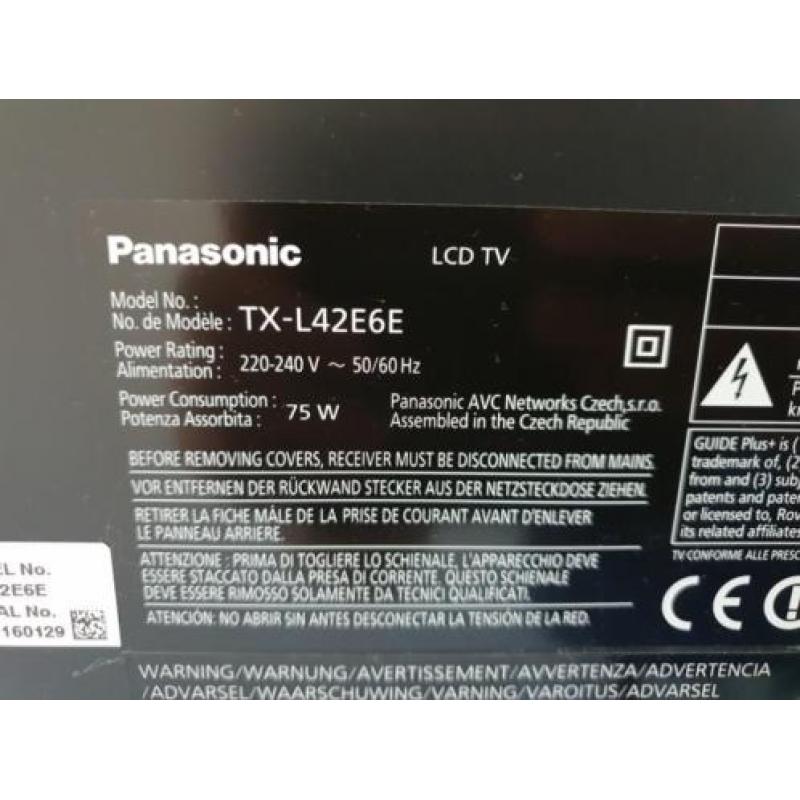 Panasonic smart tv 42 Inch Full HD LED Compleet