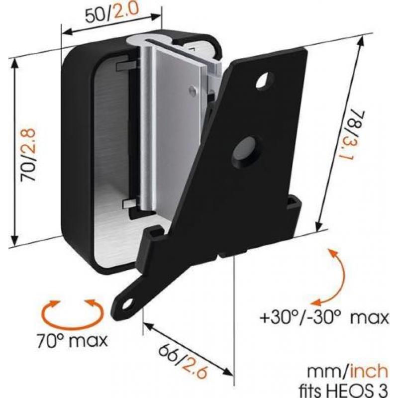 Vogels Sound 5203 zwart muurbeugels