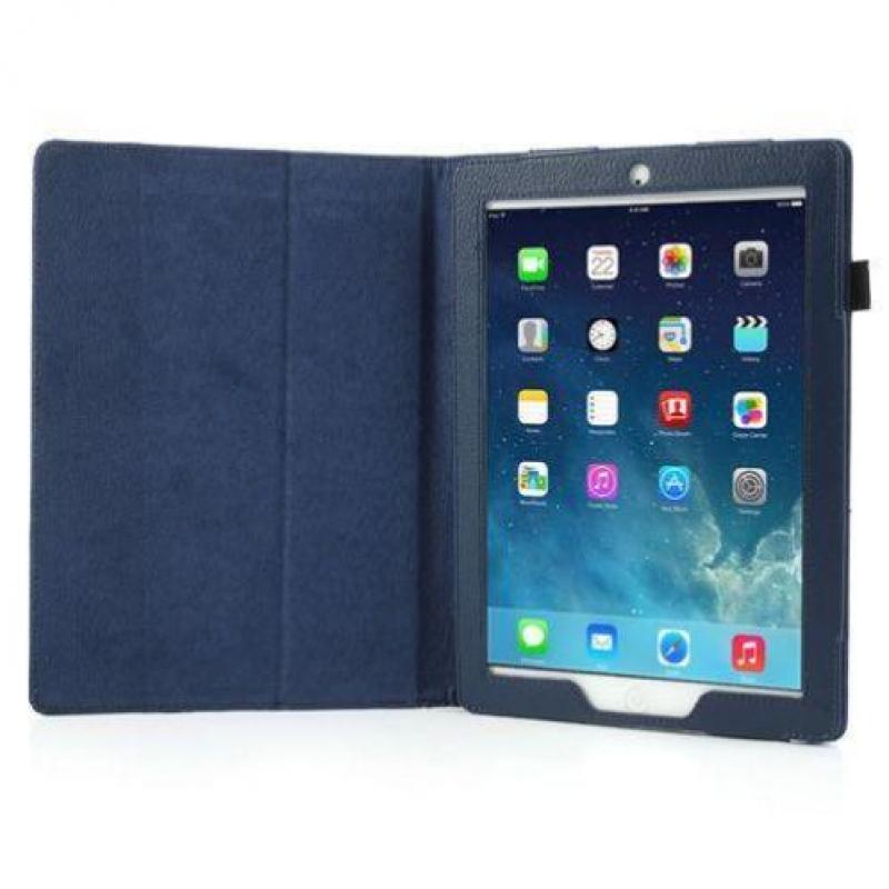 Apple iPad Air 2 (iPad 6) - Book Case Hoes - Blauw