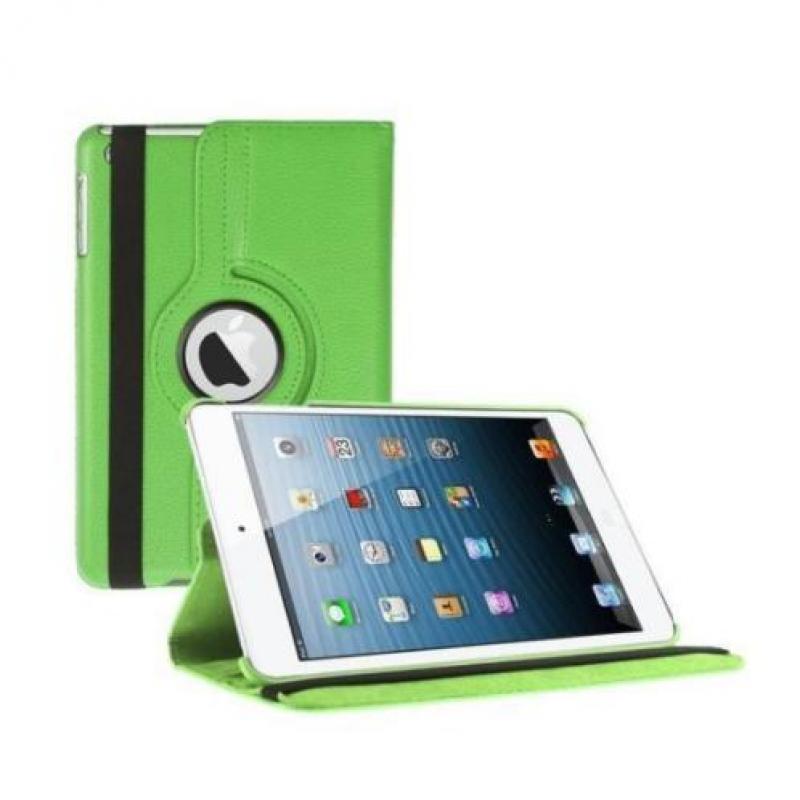 iPad 2017 (5e generatie) lederen hoes hoesje 360 graden Rood