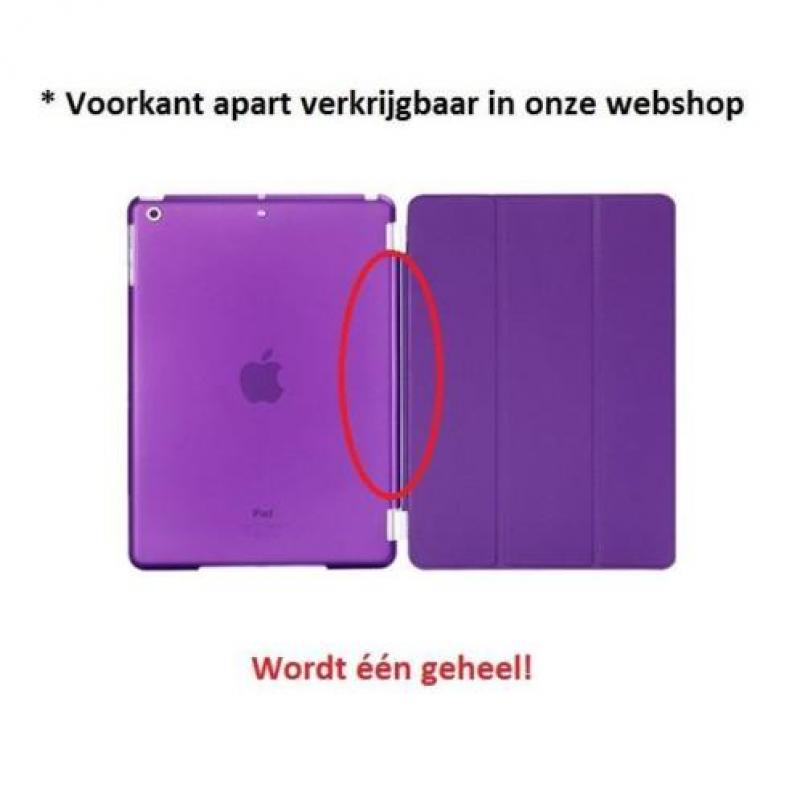 iPad 2 3 4 achterkant hoes hoesje case Doorzichtig - Paars