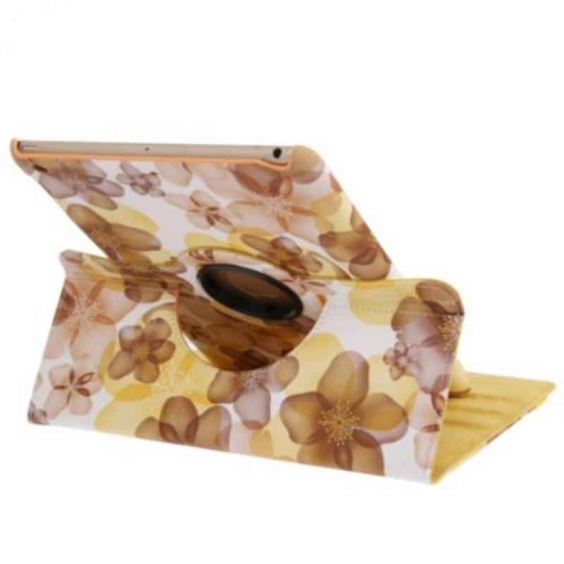 Gekleurde Bloemen Hoes iPad 5 Air Draaibaar 360 Rotatie Case