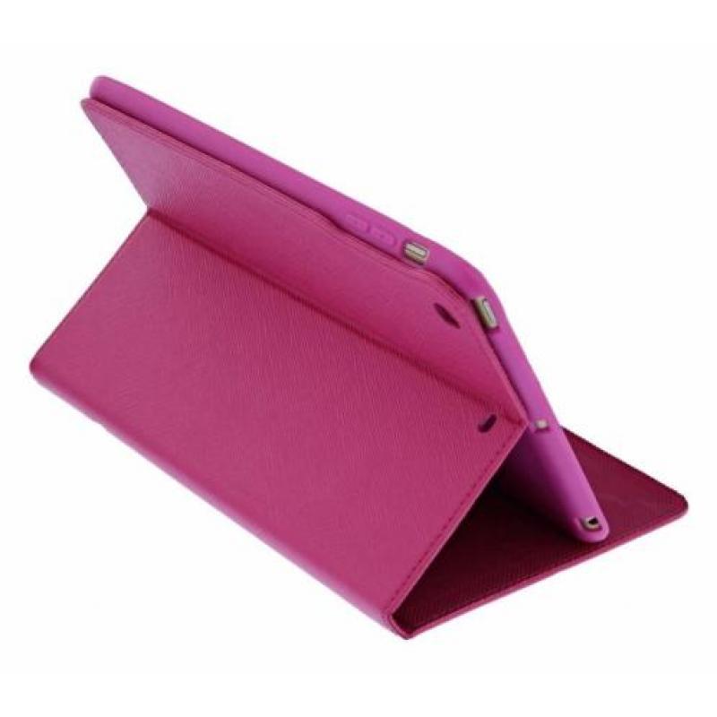 Nuoku Roze TPU BookType Hoesje met Standaard iPad mini 3 /