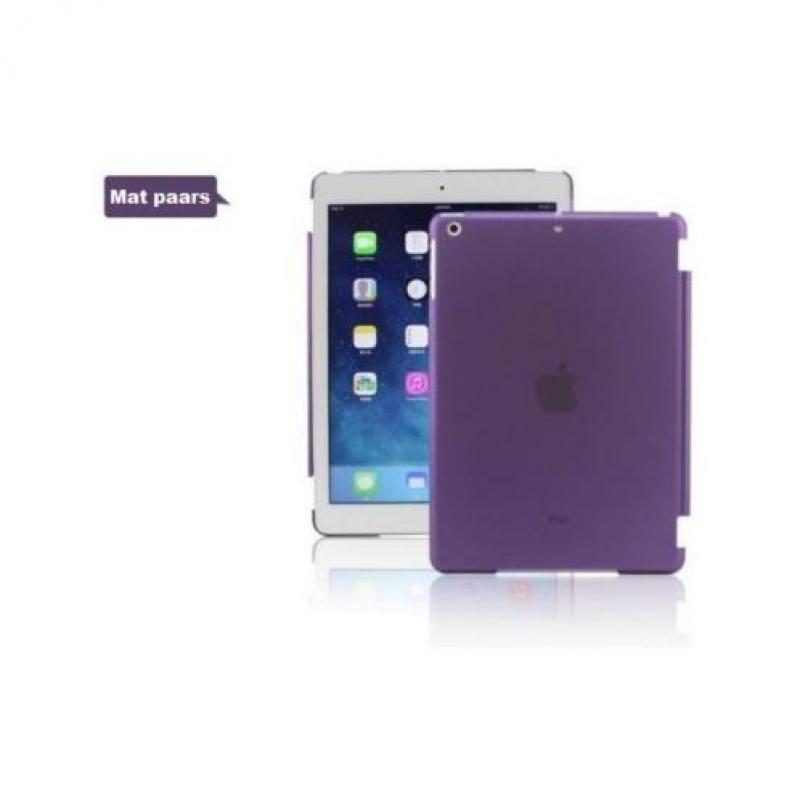 iPad 2 3 4 achterkant hoes hoesje case Doorzichtig - Paars