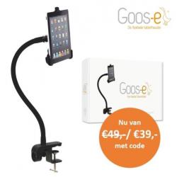 Goos-e flexibele iPad & tablethouder - Startpakket- Zwart