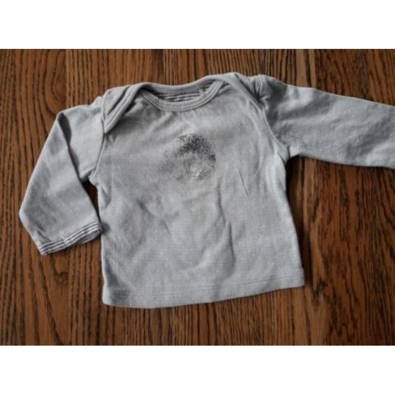 Noppies Longsleeve Dickson grey-mint maat 50