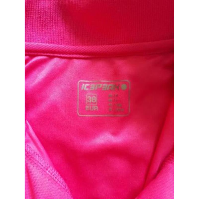 Set Icepeak polo en jack - dames - roze/hot pink - maat 38